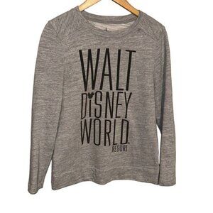 WALT Disney World resorts sweatshirt, crewneck, gray, women's size Small